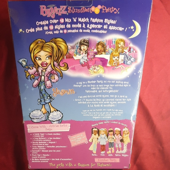 NIB YASMIN Bratz Slumber Party Collection Doll with Pink Pajamas - Picture 2 of 7